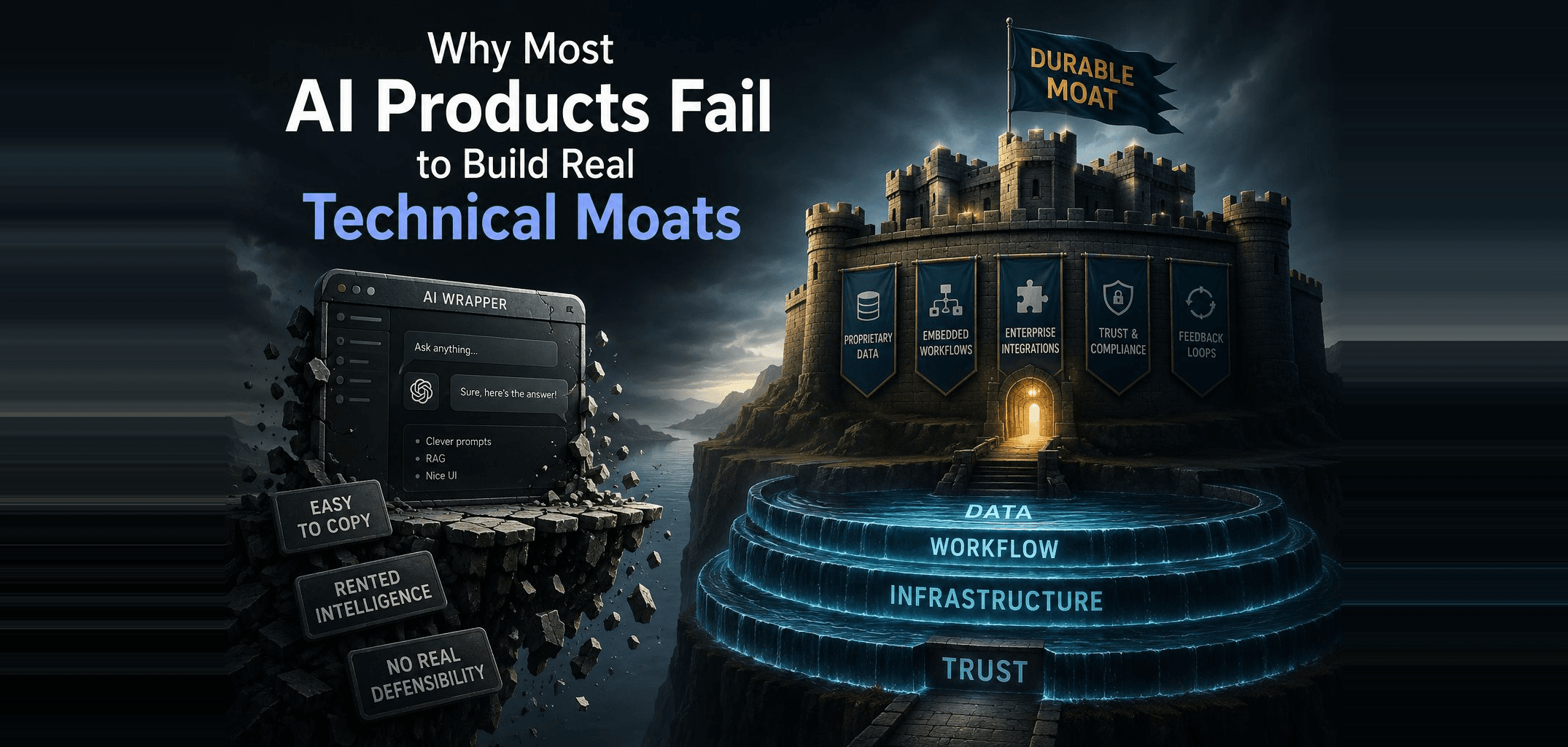 Why Most AI Products Fail to Build Real Technical Moats